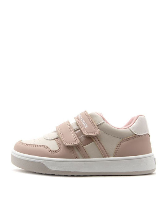 Kids Sneakers with Scratch Beige