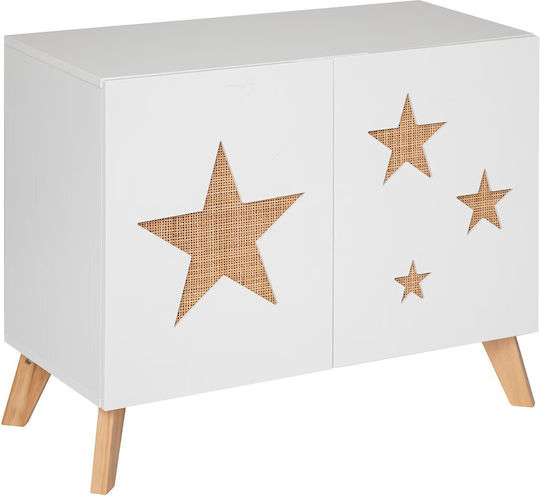 A-S Star Kabinett Boden Weiß 79.5x65x35cm