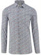 Long-sleeved Shirt Floral Blue