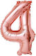 Balloon Foil Jumbo Number 4 Gold 100cm