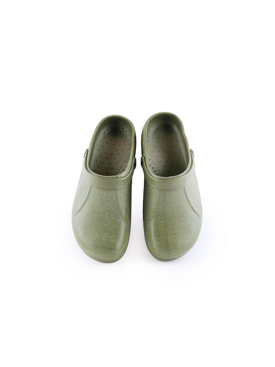 Love4shoes Clogs Khaki