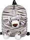 Queen Mother White Tiger School Backpack for Elementary White