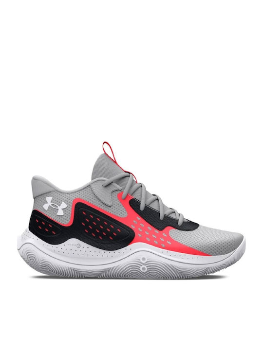 Under Armour Jet Χαμηλά Μπασκετικά Παπούτσια Γκρι
