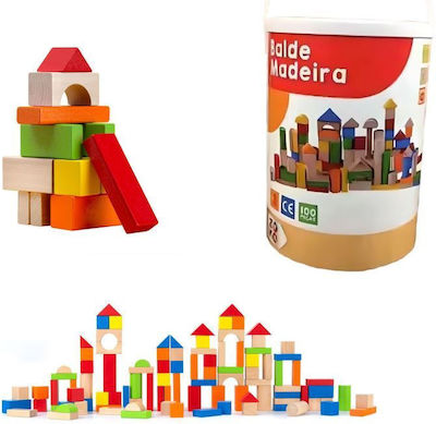 Wooden Building Blocks for 2+ years 100pcs