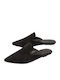 Flat Suede Mules σε Μαύρο Χρώμα