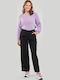 Dama Tesatura Pantaloni Negru