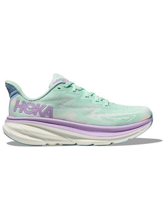 Hoka Clifton 9 Γυναικεία Αθλητικά Παπούτσια Running Πράσινα