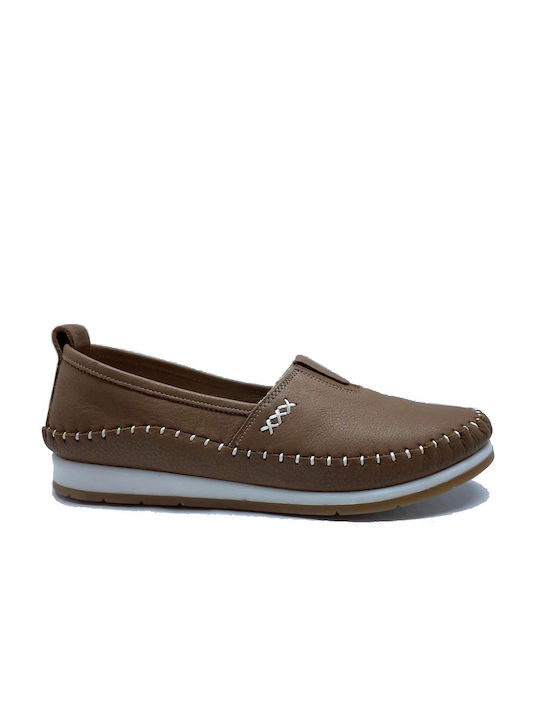 Safe Step Women's Leather Moccasins Dark Cuero