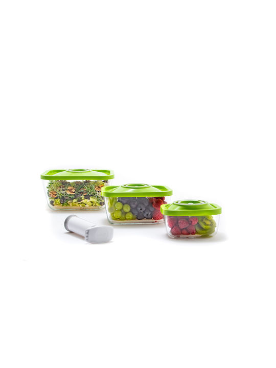 Status Lunchbox Glas Weiß 3Stück