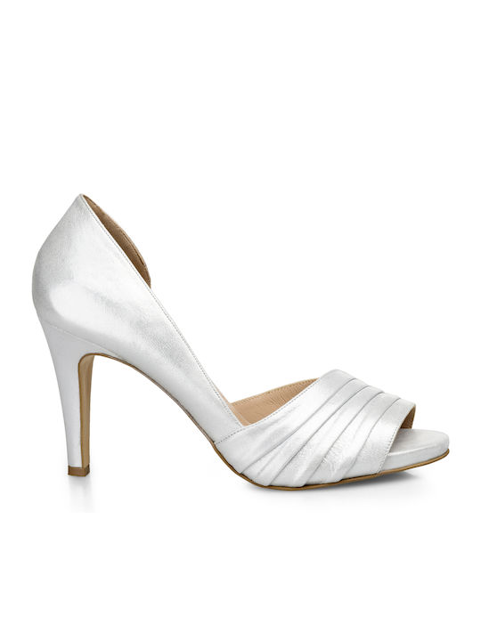 Sagiakos Peeptoe Pumps Silber