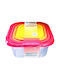 Sterk Lunchbox Kunststoff Rosa 4Stück