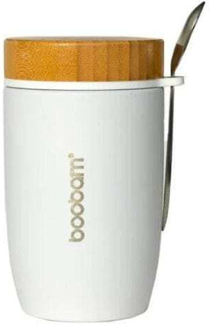 Boobam Δοχείο Φαγητού Inox Θερμός Λευκό 500ml