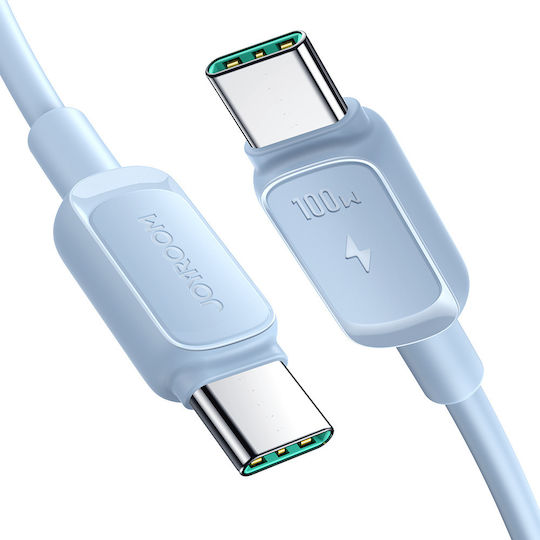 Joyroom S-CC100A14 USB 2.0 Cable USB-C Male - USB-C 100W PD Blue 1.2m