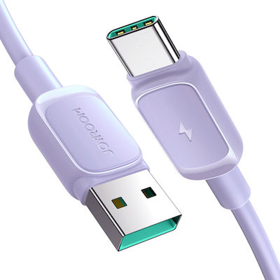Joyroom USB 2.0 Cable USB-C male - USB-A male Purple 1.2m (S-AC027A14)