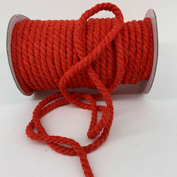 Riniotis Schnürsenkel Baumwoll Rot 5mm x 20m