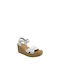 Oh My Sandals Women's Platform Shoes White