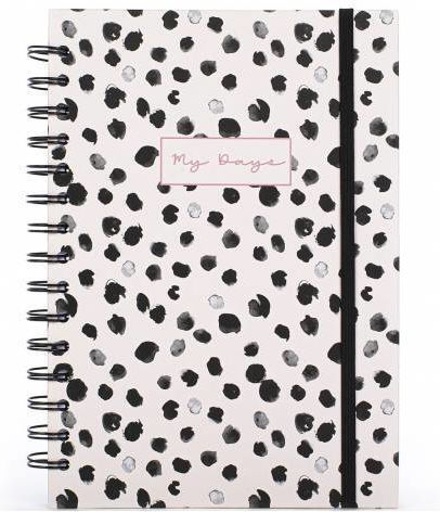 Tri-Coastal Design My Days Caiet Spiral Cu Cauciuc Multicolor