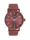 Oozoo Timepieces Watch with Brown Leather Strap