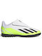 Adidas Παιδικά Ποδοσφαιρικά Παπούτσια Crazyfast.4 με Σχάρα Χωρίς Κορδόνια Λευκά