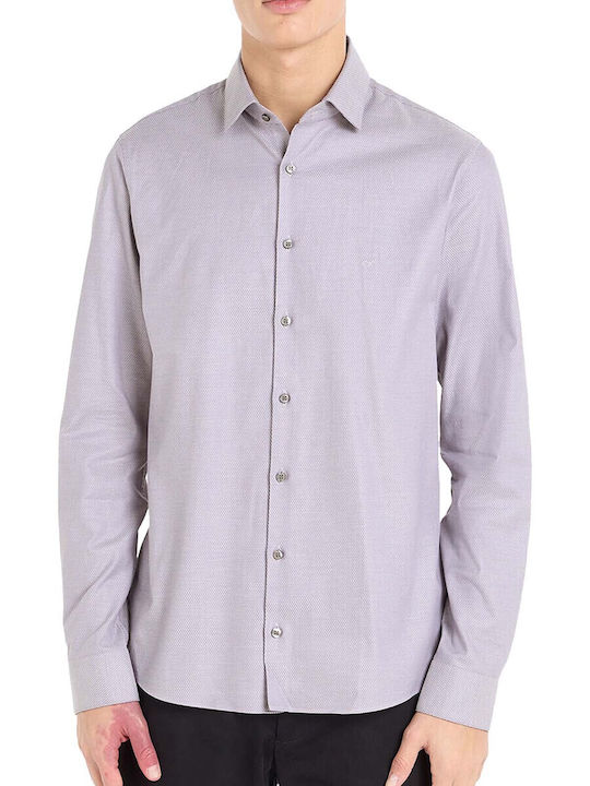 Calvin Klein Men's Shirt Long Sleeve Lilacc