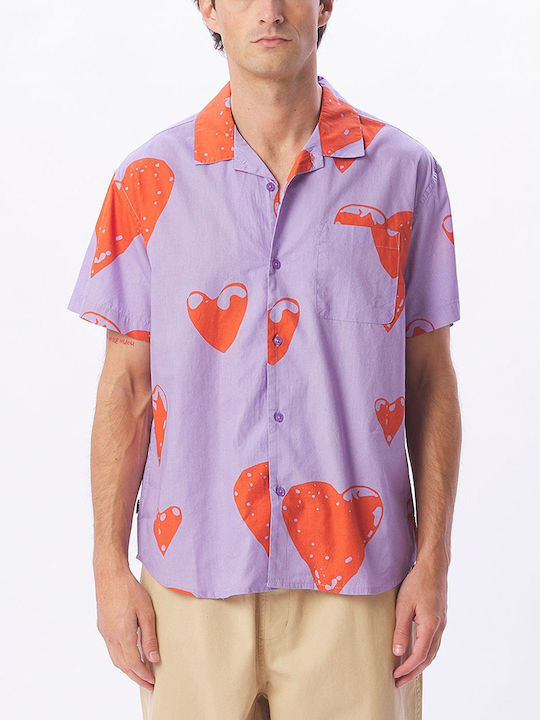 Obey Loveless Kurzärmlig Hemd Flieder