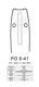 Visco Parts 8-41 Lame pentru drujbe 20cm (8") pentru lanț cu Pas 1/4", Grosimea dintelui .043"-1.1mm & Numărul de dini 52E