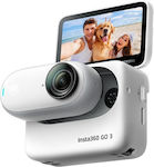 Insta360 GO 3 CINSABKA/GO306 128GB Camera de Acțiune 2K cu WiFi Alb cu Ecran 2.2"