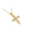 Herren Gold Kreuz 14K mit Kette