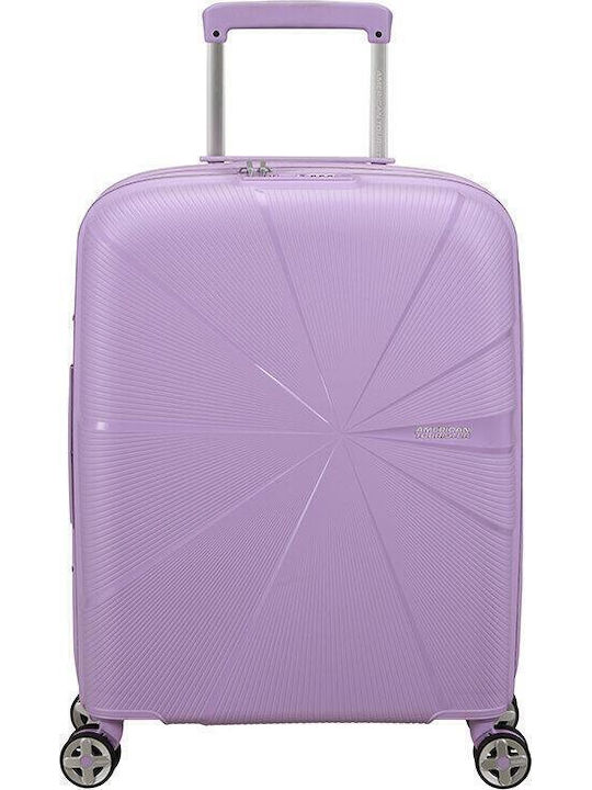American Tourister Starvibe Βαλίτσα Ταξιδίου Καμπίνας Σκληρή Λεβάντα με 4 Ρόδες Ύψους 55εκ.