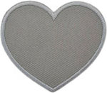 Gray Sewing Iron-On Patch 5x4cm