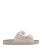 Flache Sandalen für Damen in Braun Farbe
