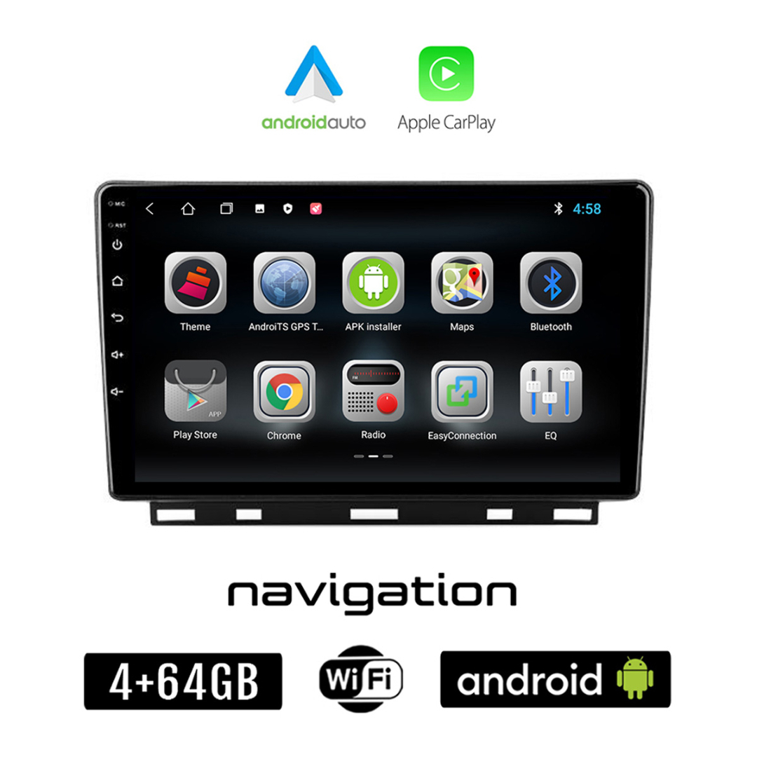 Booma Ηχοσύστημα Αυτοκινήτου για Renault Clio (Bluetooth/USB/WiFi/GPS