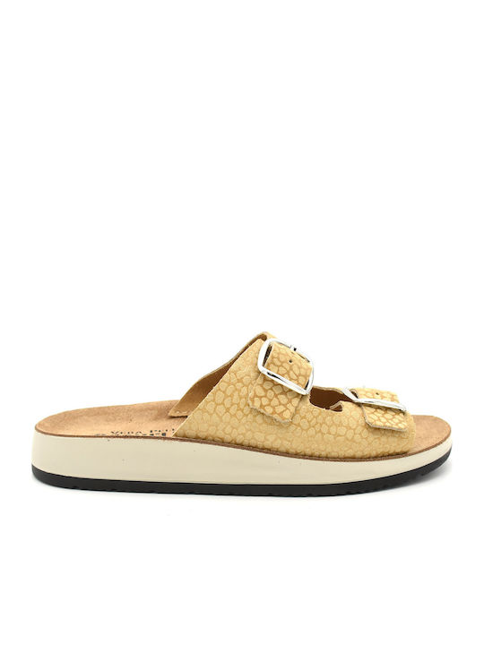 Din piele Sandale casual damă Anatomici în Culoare Bej
