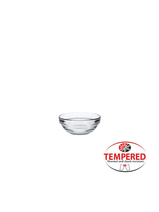 Duralex Lys Servierschalen Rund Glas Transparent mit Durchmesser 7,5cm 4Stücke