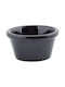 Tablecraft Dip Serving Bowl Round made of Melamine Black with Diameter 7cm