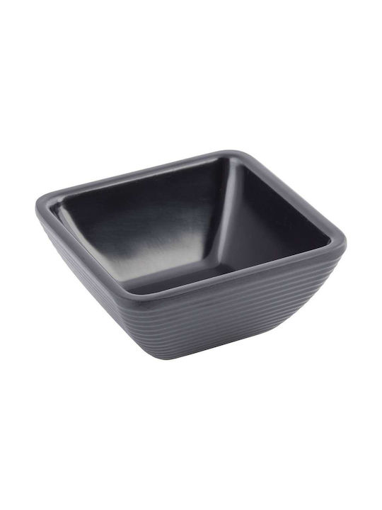 Tablecraft Dip-Schüssel Platz aus Melamin Schwarz 7.77x7.77cm