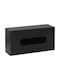 Bronze Art Tissue-Halter Schwarz 25x13x8cm 57Z8-MM
