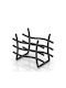 Tekno-Tel Metallic Napkin Holder Black 17x9x11cm