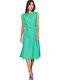 Soya Concept Summer Midi Shirt Dress Dress Green
