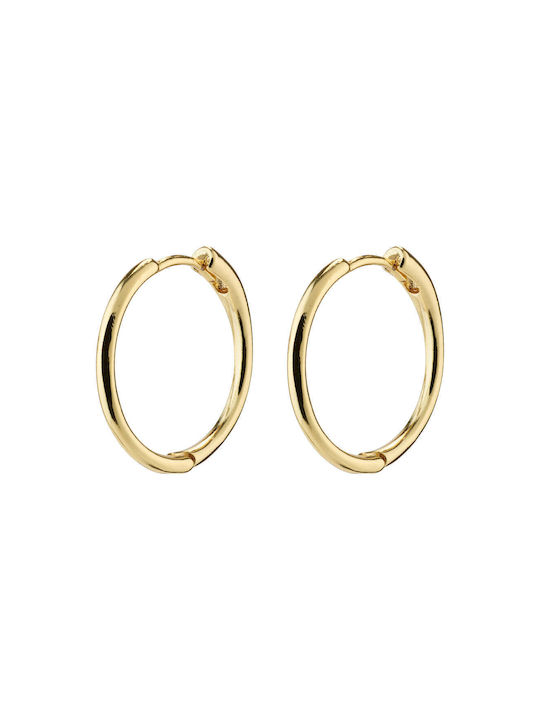 Pilgrim Earrings Hoops Gold Plated