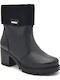 Leather Women's Ankle Boots Black