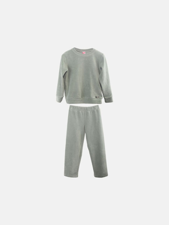 Joyce Kids Sweatpants Set Green 2pcs