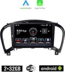 Kirosiwa Sistem Audio Auto pentru Nissan Juke 2009-2020 (Bluetooth/USB/WiFi/GPS/Apple-Carplay/Android-Auto) cu Ecran Tactil 9"