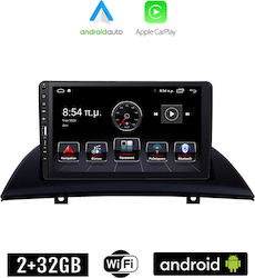 Kirosiwa Car-Audiosystem für BMW X3 (E83) / X3 2003-2010 (Bluetooth/USB/WiFi/GPS/Apple-Carplay/Android-Auto) mit Touchscreen 9"