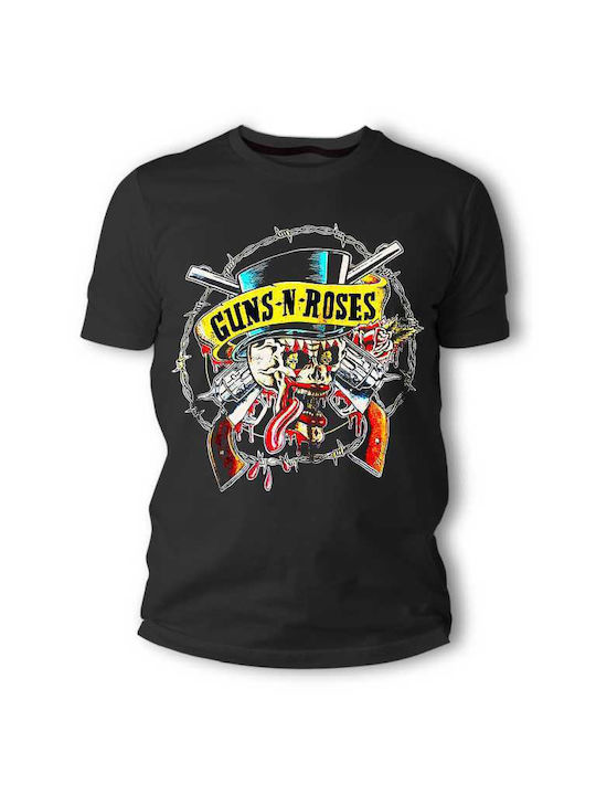 Frisky T-shirt Guns N' Roses σε Μαύρο χρώμα