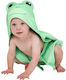 Dock & Bay Kids Beach Poncho Green 75 x 75cm