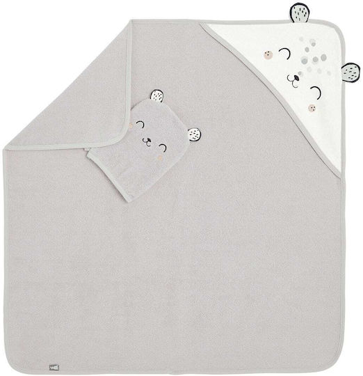 Petit Beguin Kids Beach Poncho Gray 75 x 75cm