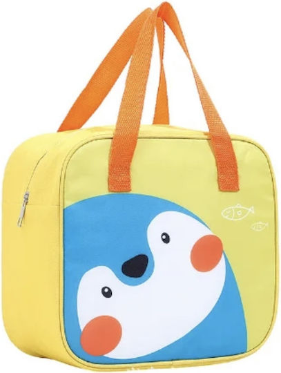 Pinguin Schulische Isothermische Hand-Lunch-Tasche Gelb