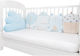 Kikka Boo Crib Bumpers Classic Inside Light Blue 35x180cm