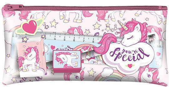 Next Unicorn Kids Stationery Set with Pencil, Sharpener, Eraser, Notepad, Ruler and Pencil Case